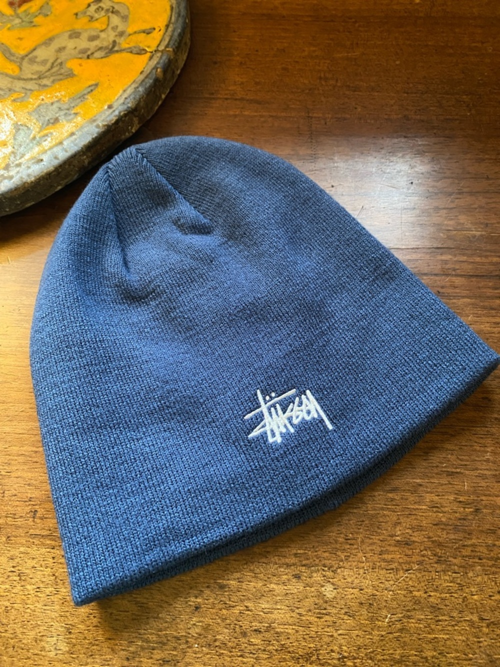 🆕 Stussy Beanie Skullcap Fitted Unisex Stüssy NWOT Deep Blue